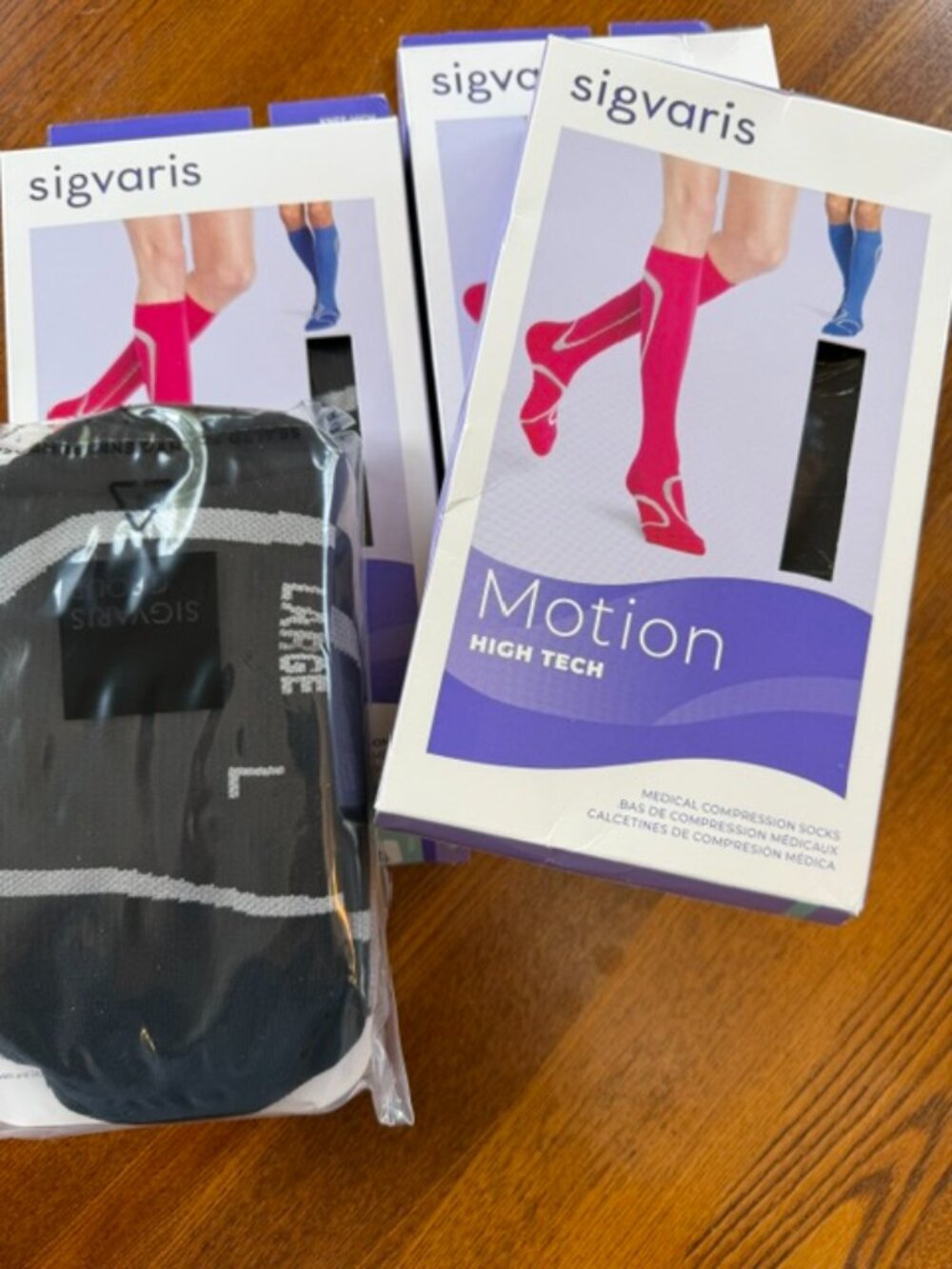 NEW Sigvaris Motion High Tech Medical Compression Socks – Lot of 3 Pairs-Unisex